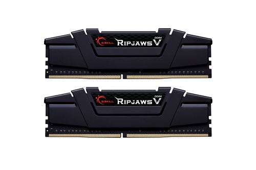 G.Skill Ripjaws V - DDR4 - kit - 32 Go: 2 x 16 Go - DIMM 288 broches - 3200 MT/s / PC4-25600 - CL16 - 1.35 V - mémoire sans tampon - non ECC - noir classique État correct - G.Skill reconditionné disponible sur Fnac