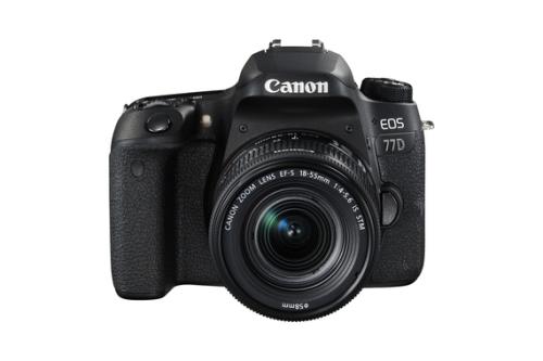 Canon EOS 77D - Appareil photo numérique - Reflex - 24.2 MP - APS-C - 1080p / 60 pi/s - 3x zoom optique objectif EF-S 18-55 mm IS STM - Wi-Fi, NFC, Bluetooth État correct - Canon reconditionné disponible sur Fnac