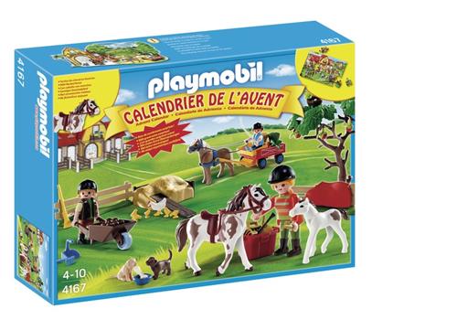 Acheter Playmobil 4167 Calendrier de l'Avent Ferme équestre État correct - 19,00 € Playmobil 4167 Calendrier de l'Avent Ferme équestre État correct - Playmobil reconditionné disponible sur Fnac