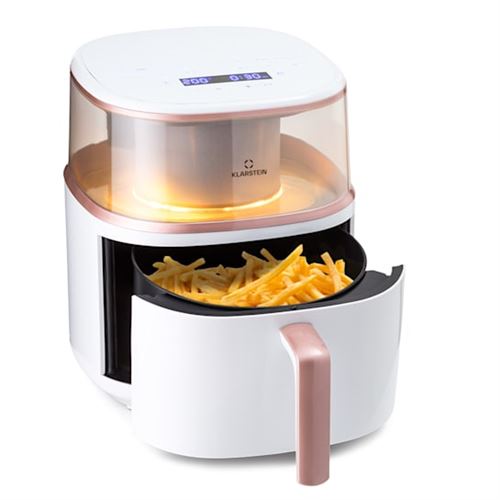 Friteuse à air chaud - Klarstein Air Bloom avec fonction vapeur 1500W 7,5 L 16 programmes - Blanc État correct - N/A reconditionné disponible sur Fnac