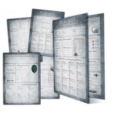 Agate Games - Les Ombres d'Esteren - 10 Feuilles De Personnage État correct - Agate Games reconditionné disponible sur Fnac