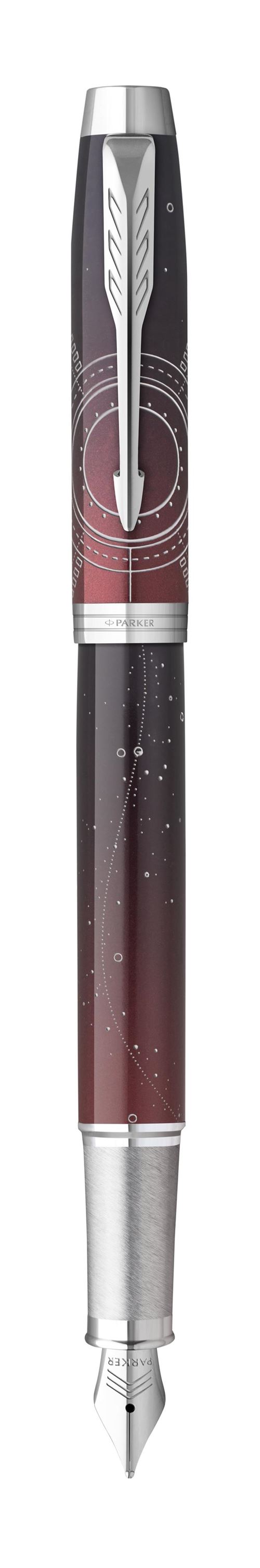Coffret cadeau Parker IM Premium Portal Stylo plume avec Encre bleue Plume moyenne Dégradé de Rouge État correct - Parker reconditionné disponible sur Fnac