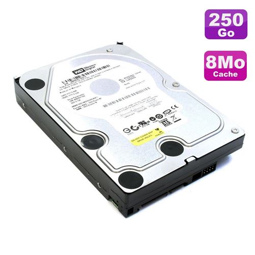 Disque dur 250go sata 3.5' western digital av wd2500avjs-63tba0 7200rpm 8mo État correct - Western Digital reconditionné disponible sur Fnac