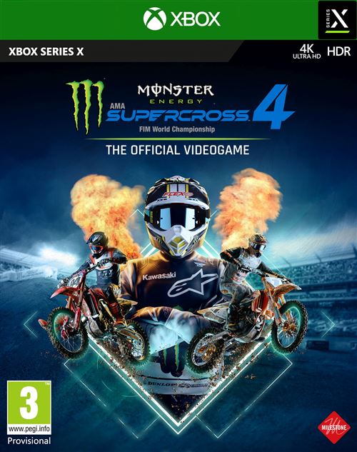 Monster Energy Supercross 4 - The official videogame Xbox Series X État correct - Koch Media reconditionné disponible sur Fnac
