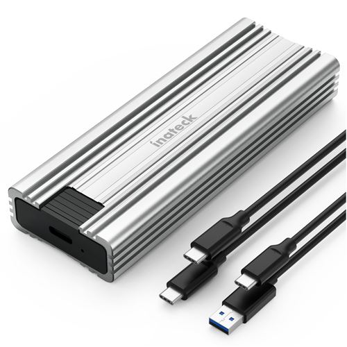 Inateck Boîtier SSD M.2 NVMe, USB 3.2 Gen 2, Transmission de 10Gbps, M.2 SATA et NVMe SSD Soutenus (2242, 2260, 2280) avec câbles USB A vers C et USB C vers C État correct - N/A reconditionné disponible sur Fnac