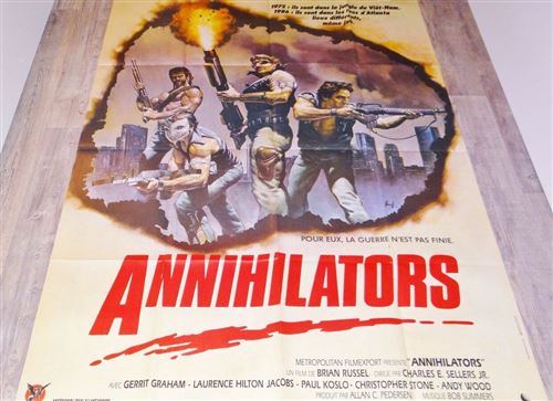Annihilators - Paul Koslo - 116x158cm - Affiche de cinéma originale pliée État correct - N/A reconditionné disponible sur Fnac