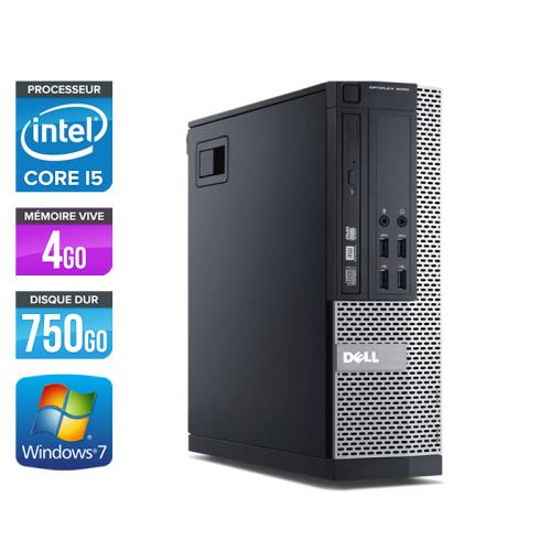 Unité centrale Dell Optiplex 7010 SFF - Noir - Intel Core i5-3470 / 3.20 GHz - RAM 4 Go - HDD 750 Go - DVDRW - Gigabit Ethernet - Windows 7 Professionnel État correct - Dell reconditionné disponible sur Fnac