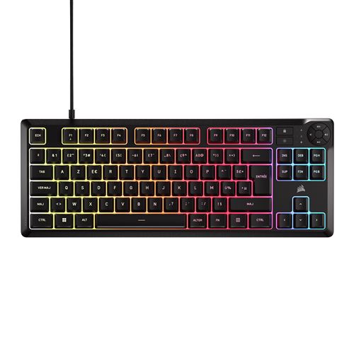 Clavier gaming filaire Corsair K55 Core TKL RGB Noir État correct - Corsair reconditionné disponible sur Fnac