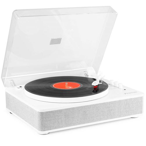 Fenton RP162W Platine vinyle rétro hifi avec Bluetooth et haut-parleurs - Blanc État correct - N/A reconditionné disponible sur Fnac