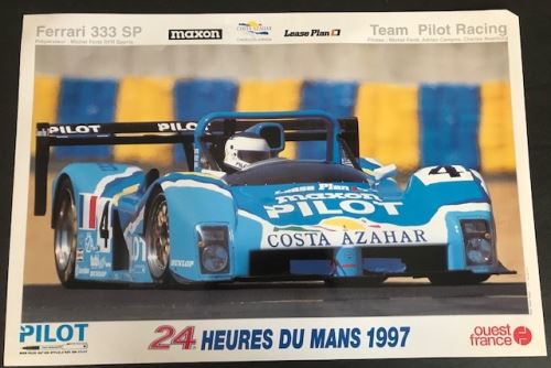 24H du Mans - 1997 - Ferrari 333 SP - AFFICHE État correct - N/A reconditionné disponible sur Fnac