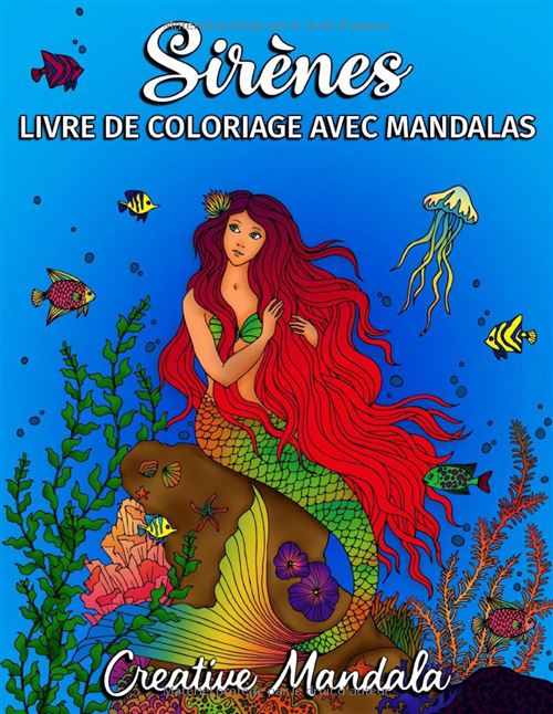 Acheter Sirènes – Livre de coloriage mandalas pour adultes, anti-stress, 50 illustrations marines, grand format 21,59 x 27,94 cm État correct - 23,99 € Sirènes – Livre de coloriage mandalas pour adultes, anti-stress, 50 illustrations marines, grand format 21,59 x 27,94 cm État correct - N/A reconditionné disponible sur Fnac