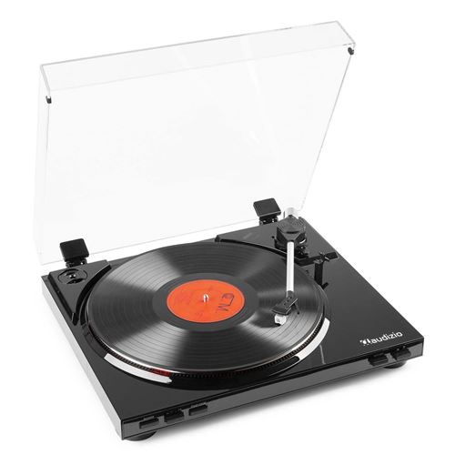 Audizio RP310 Platine vinyle haut de gamme - Noir, tourne disque avec fonction retour automatique, deux vitesses État correct - N/A reconditionné disponible sur Fnac