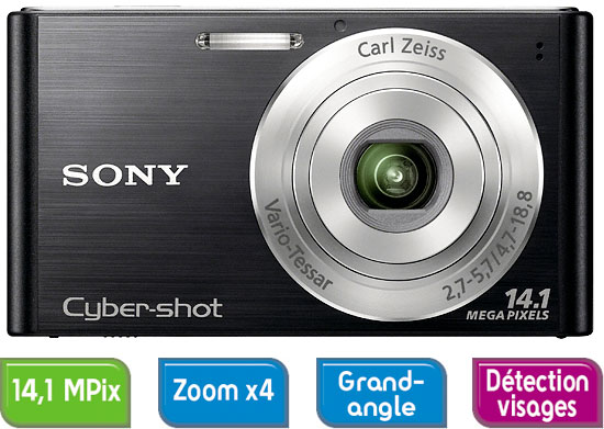 Sony Cyber-shot DSC-W320 Noir État correct - Sony reconditionné disponible sur Fnac