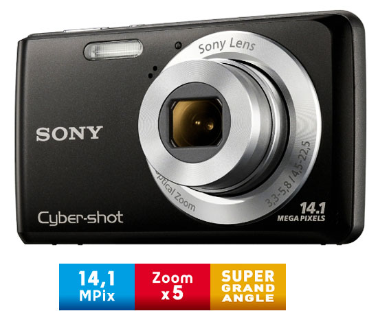 Sony Cyber-shot DSC-W520 Noir État correct - Sony reconditionné disponible sur Fnac