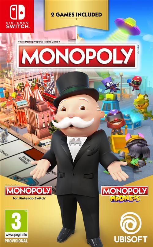 Monopoly Plus & Monopoly Madness Nintendo Switch État correct - Ubisoft reconditionné disponible sur Fnac