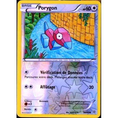 carte Pokémon 64/98 Porygon 60 PV - REVERSE XY - Origines Antiques NEUF FR État correct - Pokémon reconditionné disponible sur Fnac