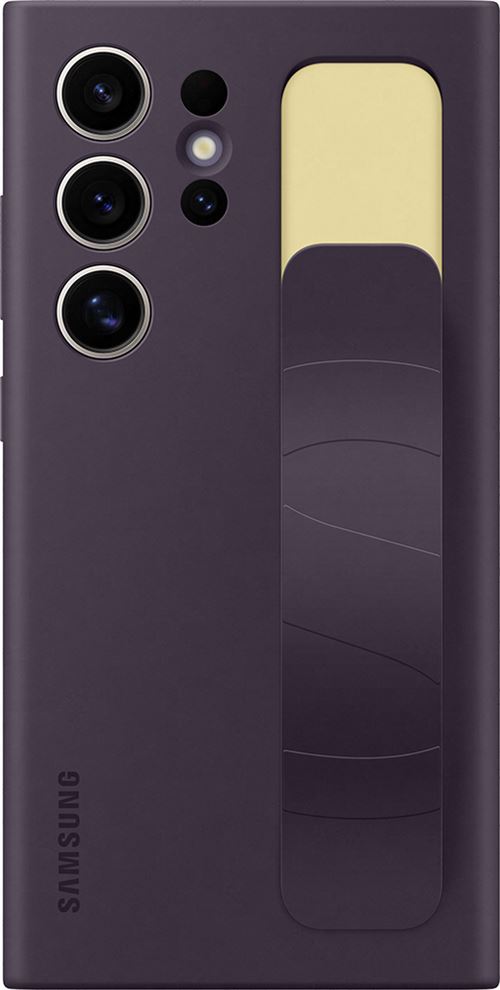 Coque en silicone avec lanière pour Samsung Galaxy S24 Ultra Violet Foncé État correct - Samsung reconditionné disponible sur Fnac