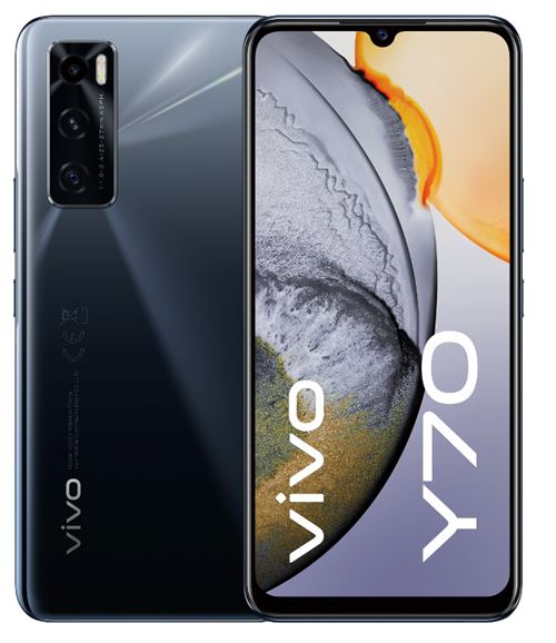 Smartphone Vivo Y70 6.44"" 128 Go Double SIM Noir gravité