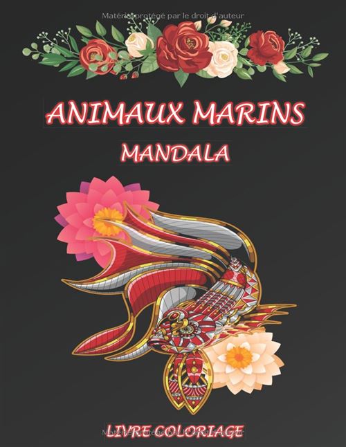 Livre de coloriage Mandala Animaux marins – 50 dessins anti-stress pour adultes, détente et créativité (21,6 x 27,9 cm) État correct -  reconditionné disponible sur Fnac