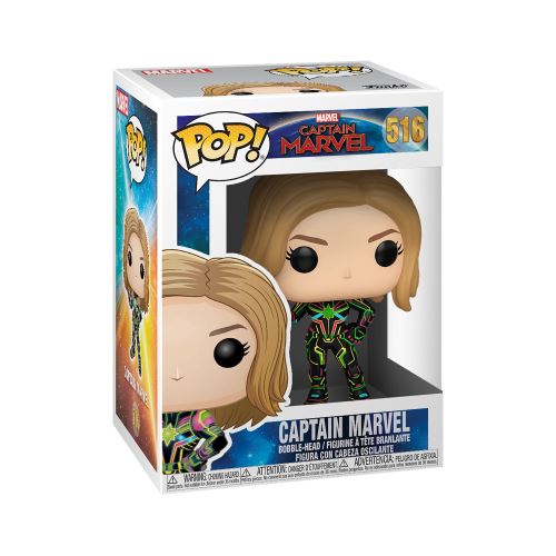 Figurine Funko Pop Captain Marvel Neon Suit État correct - Funko reconditionné disponible sur Fnac