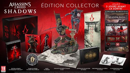 Acheter Assassin’s Creed Shadows Edition Collector PS5 État correct - 239,95 € Assassin’s Creed Shadows Edition Collector PS5 État correct - Ubisoft reconditionné disponible sur Fnac