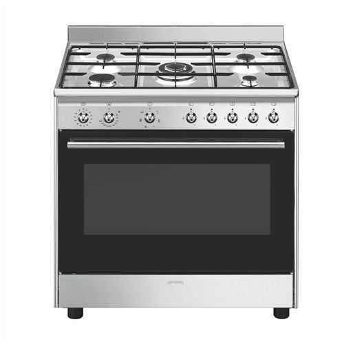 Piano de cuisson Smeg CX90GM 3200 W Inox État correct - Smeg reconditionné disponible sur Fnac