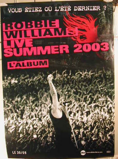 Williams Robbie - 68x98 cm - AFFICHE / POSTER État correct - N/A reconditionné disponible sur Fnac