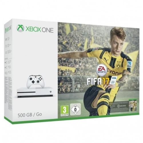 Microsoft Xbox One S - Console de jeux - 4K - HDR - 500 Go HDD - blanc - FIFA 17 État correct - Microsoft reconditionné disponible sur Fnac