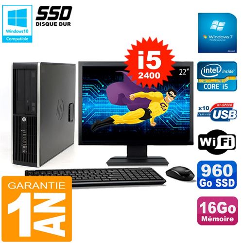 Acheter Pc hp compaq 8300 sff ecran 22' core i5-2400 ram 16go disque 960 go ssd wifi w7 État correct - 359,00 € Pc hp compaq 8300 sff ecran 22' core i5-2400 ram 16go disque 960 go ssd wifi w7 État correct - Hewlett-Packard reconditionné disponible sur Fnac