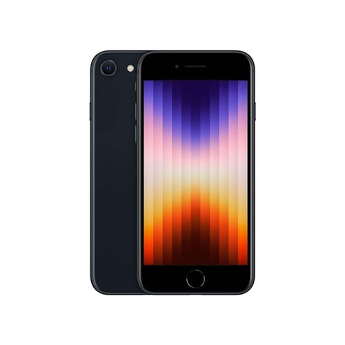Apple iPhone SE 3ème génération 2022 4,7"" 5G 64 Go Double SIM Noir minuit