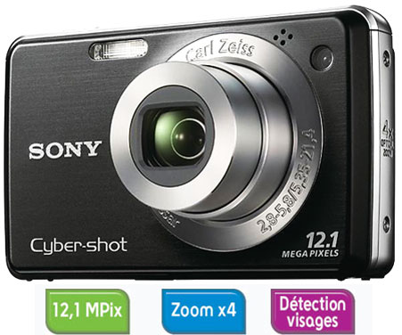 Acheter Sony Cyber-shot DSC-W210 Noir État correct - 189,95 € Sony Cyber-shot DSC-W210 Noir État correct - Sony reconditionné disponible sur Fnac