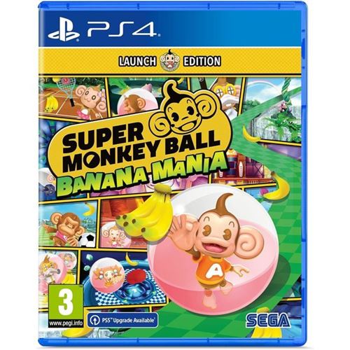 Jeu vidéo PlayStation 4 - SEGA - Super Monkey Ball Banana Mania - 300 niveaux - 12 mini-jeux - Multijoueur jusqu'à 4 État correct -  reconditionné disponible sur Fnac
