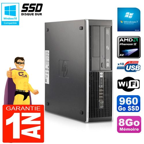 Acheter Pc hp compaq 6005 pro sff amd phenom ii ram 8go 960 go ssd graveur dvd wifi w7 État correct - 309,00 € Pc hp compaq 6005 pro sff amd phenom ii ram 8go 960 go ssd graveur dvd wifi w7 État correct - Hewlett-Packard reconditionné disponible sur Fnac