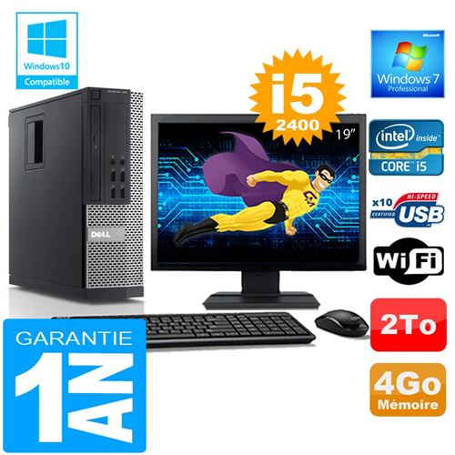 Acheter Pc dell 990 sff core i5-2400 ram 4go disque 2 to wifi w7 ecran 19' État correct - 239,00 € Pc dell 990 sff core i5-2400 ram 4go disque 2 to wifi w7 ecran 19' État correct - Dell reconditionné disponible sur Fnac