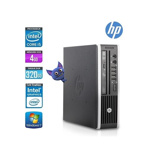 PC hp compaq elite 8200 core i5 2400s 2.5ghz État correct - Hewlett-Packard reconditionné disponible sur Fnac