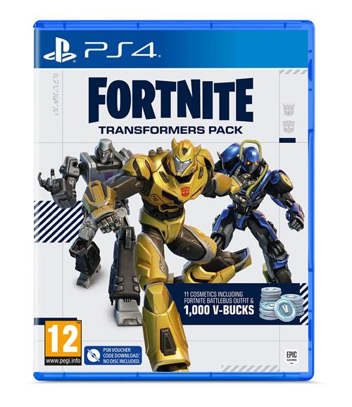Acheter Fortnite Pack Transformers PS4 État correct - 121,55 € Fortnite Pack Transformers PS4 État correct - Just for Games reconditionné disponible sur Fnac