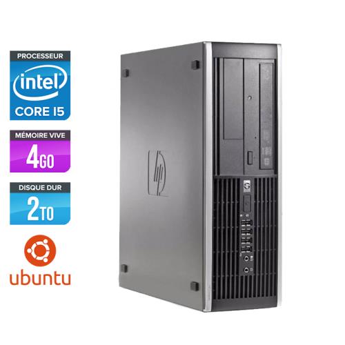 Unité centrale HP Elite 8200 SFF - Noir - Intel Core i5-2400 / 3.10 GHz - RAM 4 Go - HDD 2 To - DVD - Gigabit Ethernet - Ubuntu / Linux État correct - Hewlett-Packard reconditionné disponible sur Fnac