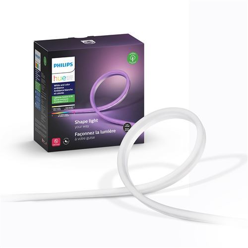 Acheter Bande lumineuse LED Blanc et couleur Lightstip Philips Hue 2 m État correct - 89,99 € Bande lumineuse LED Blanc et couleur Lightstip Philips Hue 2 m État correct - Philips Hue reconditionné disponible sur Fnac