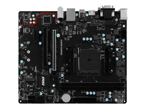 MSI A68HM GAMING - Carte-mère - micro ATX - Socket FM2 / FM2+ - AMD A68H Chipset - USB 3.1 Gen 1, USB-C Gen2, USB 3.1 Gen 2 - Gigabit LAN - carte graphique embarquée (unité centrale requise) - audio HD (8 canaux) État correct - MSI reconditionné disponible sur Fnac