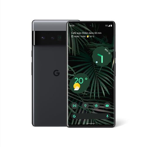 Smartphone Google Pixel 6 Pro 6,7"" 5G Double SIM 128 Go Noir Carbone État correct - Google reconditionné disponible sur Fnac