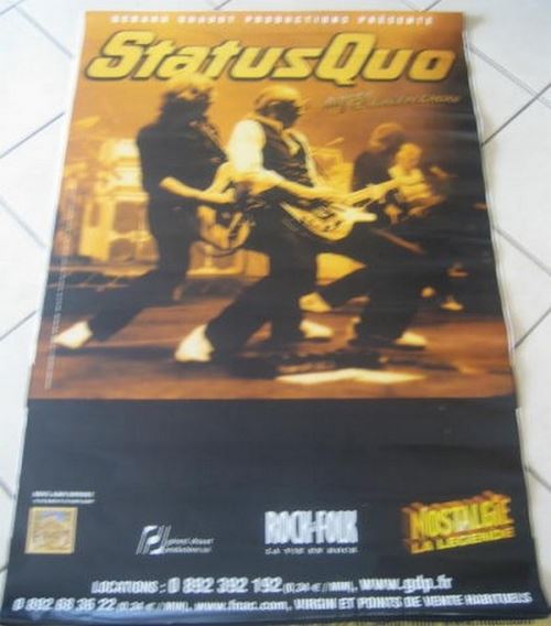 Status Quo - 80x120 cm - AFFICHE / POSTER État correct - N/A reconditionné disponible sur Fnac