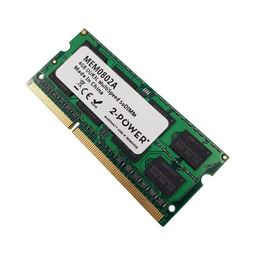 Barrette Mémoire 4Go RAM DDR3 2-POWER MEM0802A SO-DIMM PC3L-12800 1600MHz 2Rx8 État correct - N/A reconditionné disponible sur Fnac