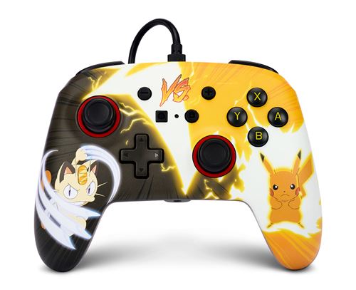 Manette filaire pour Nintendo Switch PowerA Pokémon Pikachu contre Meowth État correct - PowerA reconditionné disponible sur Fnac