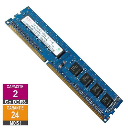 Acheter Barrette Mémoire 2Go RAM DDR3 Hynix HMT325U6BFR8C-H9 PC3-10600U 1333MHz 1Rx8 État correct - 14,21 € Barrette Mémoire 2Go RAM DDR3 Hynix HMT325U6BFR8C-H9 PC3-10600U 1333MHz 1Rx8 État correct - SK Hynix reconditionné disponible sur Fnac
