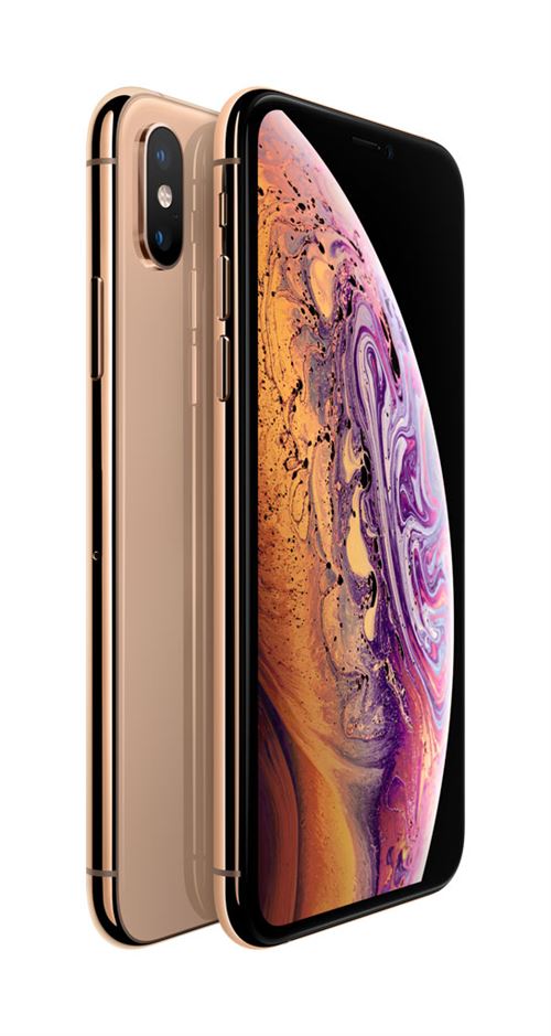 Apple iPhone XS - 4G smartphone - double SIM / Mémoire interne 64 Go - écran OEL - 5.8"" - 2436 x 1125 pixels (120 Hz) - 2x caméras arrière 12 MP, 12 MP - 2x front cameras 7 MP - or État correct - Apple reconditionné disponible sur Fnac