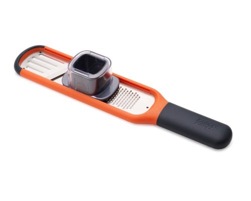 Mini râpe et trancheuse 2-en-1 Joseph Joseph Handi-Grate Orange et noire État correct - Joseph Joseph reconditionné disponible sur Fnac