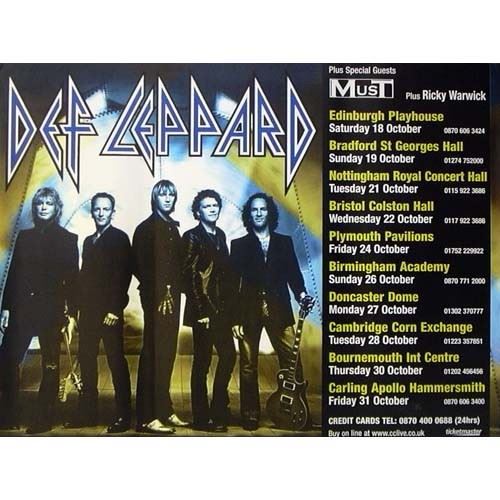 Acheter Def Leppard - 75x100 cm - AFFICHE / POSTER État correct - 13,99 € Def Leppard - 75x100 cm - AFFICHE / POSTER État correct - N/A reconditionné disponible sur Fnac