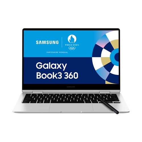 PC Portable Samsung Galaxy Book3 360 13,3"" Tactile Intel Evo Core i7 16 Go RAM 512 Go SSD Argent État correct - Samsung reconditionné disponible sur Fnac
