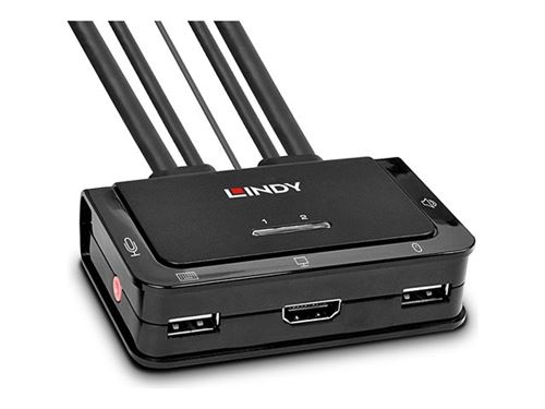 Acheter Lindy Compact 2 Port KVM Switch - Commutateur KVM - 2 x KVM / audio / USB - 1 utilisateur local - de bureau État correct - 93,30 € Lindy Compact 2 Port KVM Switch - Commutateur KVM - 2 x KVM / audio / USB - 1 utilisateur local - de bureau État correct - N/A reconditionné disponible sur Fnac