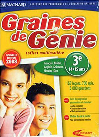 Graines de Génie - Coffret Multimatière 3ème - Version 2007/2008 État correct - Mindscape France reconditionné disponible sur Fnac